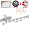 Adhesive Kitchen Paper Towel Holder  UnderCabinet Wall Mount Toilet Roll Tissue Hanger 8