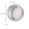Magnetic Fridge Organizer Round Tin Box  Transparent Cover Spice  Home Office Storage Container 5