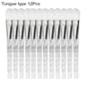 12Piece Transparent Crystal Rod Facial Mask Brush Set 8