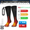 5000mAh Battery APP  Remote Control Heated Socks 6