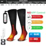 5000mAh Battery APP  Remote Control Heated Socks 7