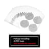 Stainless Steel Refillable Coffee Capsules  Foil Seal Lids Compatible With Nespresso 7