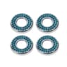 4Pcs Crystal Rhinestone Car Door Lock Cover Stickers 9
