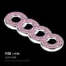 4Pcs Crystal Rhinestone Car Door Lock Cover Stickers 12