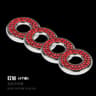 4Pcs Crystal Rhinestone Car Door Lock Cover Stickers 7