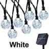 Solar Outdoor Crystal Ball String Lights Waterproof Fairy Garland For Garden Patio 7