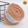 Gradient Colorful Mohair Rainbow Yarn 50g 200m HandWoven Soft Knitting Thread 14