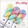 100g 270m Rainbow Merino Wool Yarn Handmade Dyed Soft Crochet Thread For Sweaters And Scarves 8