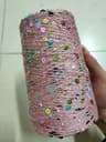 50g Sequins Cotton Yarn 6mm3mm Special Glitter Thread For DIY Crochet Dolls And Hand Knitting 25