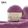 50g UltraSoft Mohair Cashmere Yarn Roll Thin Fluffy Wool Thread For Hand Crochet And DIY Fine Knitt 20