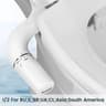 SAMODRA UltraSlim Bidet Toilet Seat Attachment Dual Nozzle Adjustable Water Pressure 7