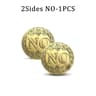 Vintage Antique Bronze YES NO Decision Coin  Good Luck Commemorative Challenge Coin 8