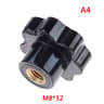 Plum Blossom HandTighten Star Clamping Knob Nuts M4 M5 M6 M8 Thread 9