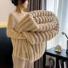 Thickened Wide Striped Multifunctional Blanket  Soft Bed Coverlet 12