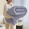 Light Luxury Solid Color Rabbit Velvet Blanket Winter Thickened Warm Flannel 10