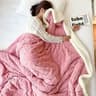 Soft Woolen Lamb Velvet Flannel Blanket Warm AllSeason Bed  Sofa Throw 12