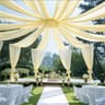 Wedding Ceiling Drapes  Arch Drapery Ethereal Sheer Chiffon Curtain For Wedding Reception Party  Be 11
