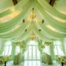 Wedding Ceiling Drapes  Arch Drapery Ethereal Sheer Chiffon Curtain For Wedding Reception Party  Be 19