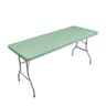 Fitted Elastic Spandex Stretch Tablecloth FormFitting White Cover For 6ft Rectangle  Round Tables 11