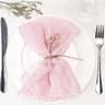 Beige Cheesecloth Gauze Napkins  Set Of 6 Washable 197x197 Inch Dinner Table Napkins For Weddings   14