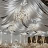 Satin Backdrop Curtain  Ceiling Drape Silky Party Decor For Weddings  Birthdays 21