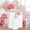 Spandex Cylinder Pedestal Stand Covers Elastic Round Plinth Pillar Covers For Weddings  Parties 9