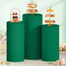 Spandex Cylinder Pedestal Stand Covers Elastic Round Plinth Pillar Covers For Weddings  Parties 8