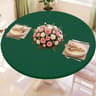 Round Spandex Elastic Tablecloth Dustproof Stretch Fitted Cover For Picnic Dining  Wedding 6