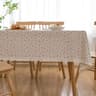 Blue Bohemian Floral Tassel Tablecloth DustProof Rectangle Fabric Cover For Kitchen  Holiday Party 12