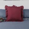 Soft Washed Cotton Ruffle Pillow Cases With Envelope Closure Cushion Cover For Sofa Living Room  Be 17