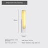 Luxury Gold LED Marble Wall Lamp Nordic Natural Stone Sconce For Bedside Living Room Aisle  Hotel D 7