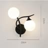 Modern Nordic Iron Wall Lamp With Glass Ball Shade Decorative Indoor Sconce For Bedroom Bedside Stu 6