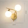 Modern Nordic Iron Wall Lamp With Glass Ball Shade Decorative Indoor Sconce For Bedroom Bedside Stu 8