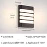 Modern Outdoor IP65 Waterproof LED Wall Lamp Exterior Sconce Fixture For Garden Balcony Entryway  A 8