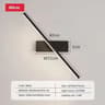 Modern Retractable LED Bathroom Mirror Light Extendable Vanity Wall Sconce In Black  White 9
