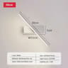 Modern Retractable LED Bathroom Mirror Light Extendable Vanity Wall Sconce In Black  White 7