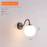 Modern LED Glass Ball Wall Lamp Gold Sconce For Bedroom Living Room  Corridor 6