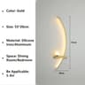 Nordic LED Linear Stripe Wall Lamp Modern Wall Sconce For Bedroom Living Room  Stairs 9