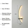Nordic LED Linear Stripe Wall Lamp Modern Wall Sconce For Bedroom Living Room  Stairs 6