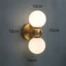 Creative Glass Ball Modern LED Wall Lamp Spherical Globe Sconce For Bedroom Bedside  Living Room 6