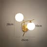 Nordic Modern Iron LED Wall Lamp Glass Ball Indoor Wall Sconce With G9 Base For Bedroom Learning  C 7