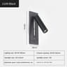 Modern Embedded LED Wall Lamp With USB Charging Recessed Bedside  Study Reading Light In Black  Cop 10