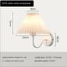Nordic Retro Pleated Umbrella LED Wall Lamp Creative Decorative Sconce For Bedroom Bedside  Living  7