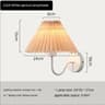 Nordic Retro Pleated Umbrella LED Wall Lamp Creative Decorative Sconce For Bedroom Bedside  Living  8