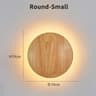 Nordic Circular Wooden LED Wall Lamp For Bedroom  Staircase 7