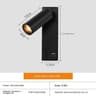 LED Bedside Wall Mounted Reading Light With USB Charging Port And Rotatable Spotlight 9