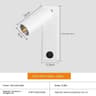 LED Bedside Wall Mounted Reading Light With USB Charging Port And Rotatable Spotlight 7