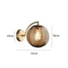 Modern Nordic Colored Glass LED Wall Lamp Bedroom Bedside Sconce 7