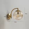 Modern Nordic Colored Glass LED Wall Lamp Bedroom Bedside Sconce 9
