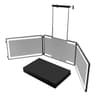 3Way 360 LED Haircut Mirror With DoorHanging Hooks  Portable Folding Design 9